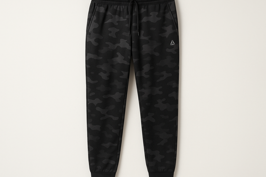 Pantalón Jogger Reebok camouflage con logo triángulo más pequeño - Vista frontal