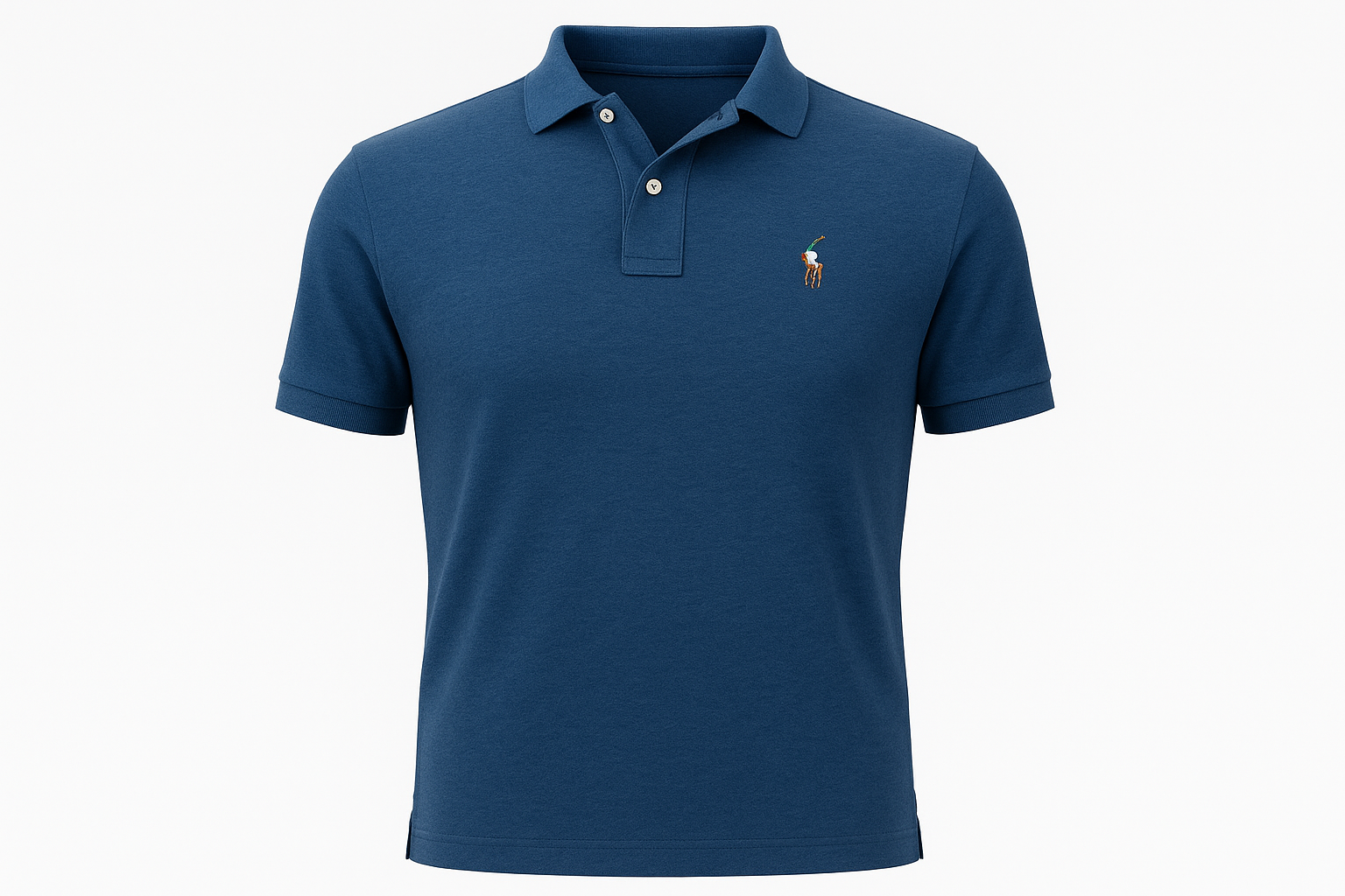 Polo azul marino ghost mannequin