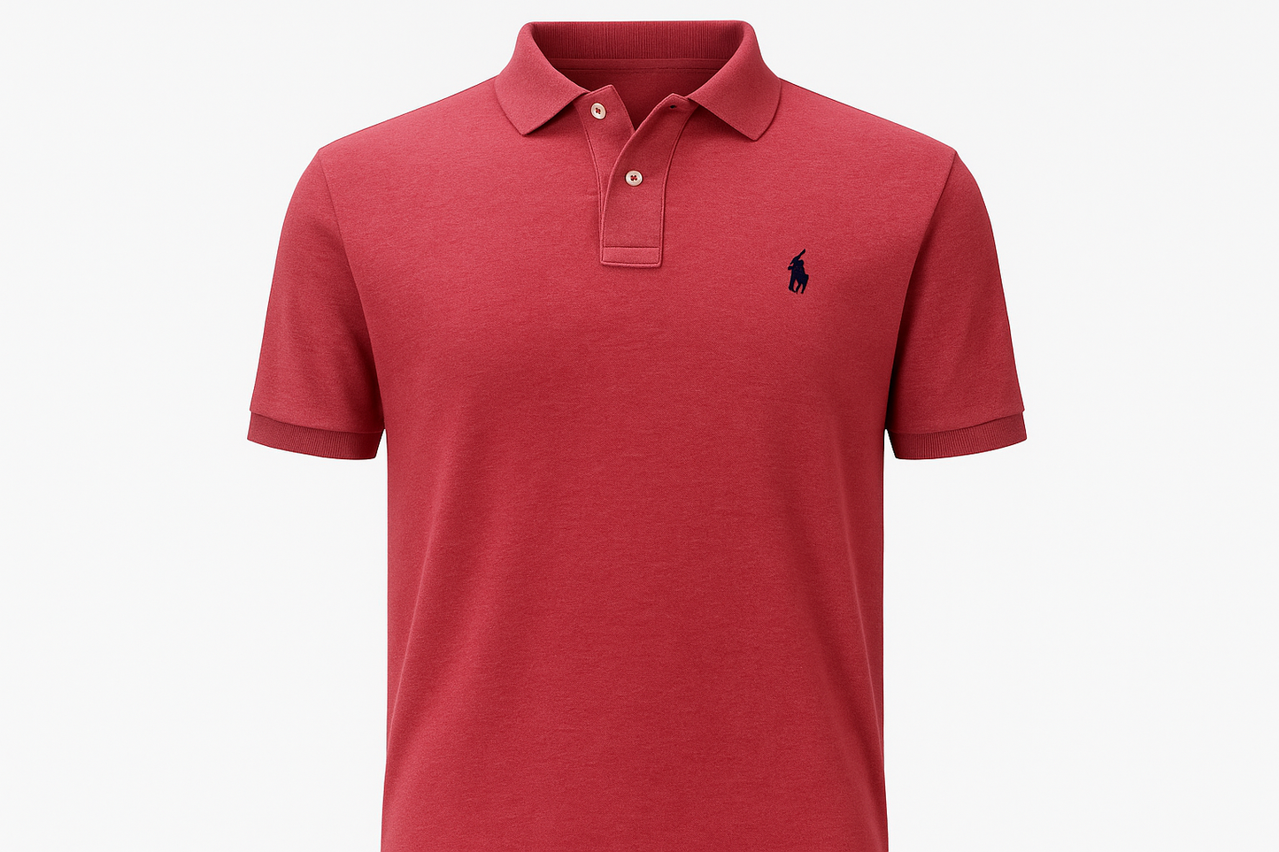 Polo rojo ghost mannequin
