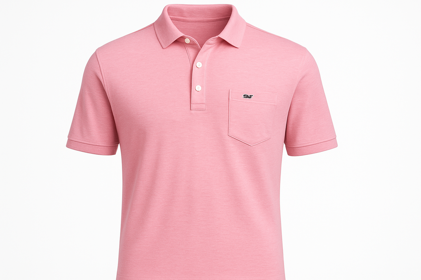 Polo rosa ghost mannequin