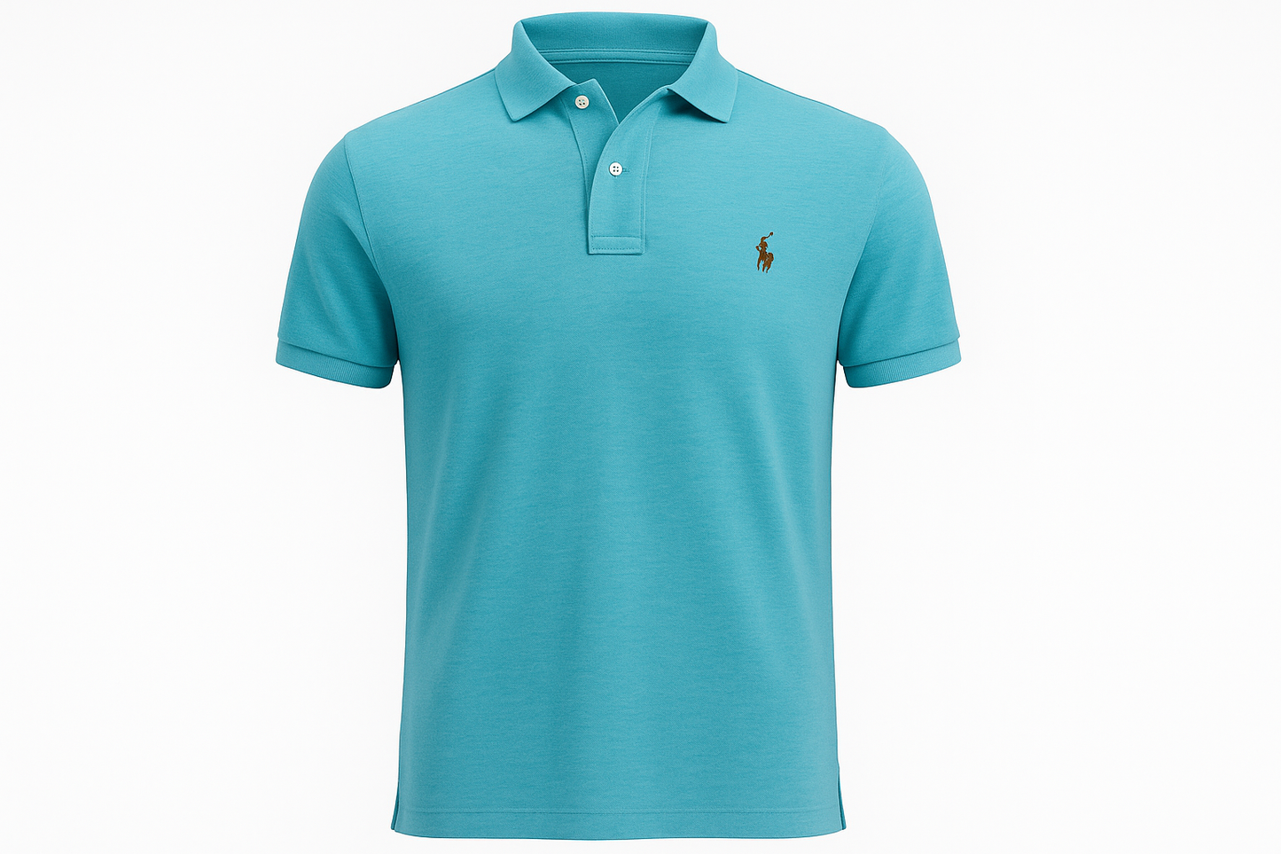 Polo turquesa ghost mannequin