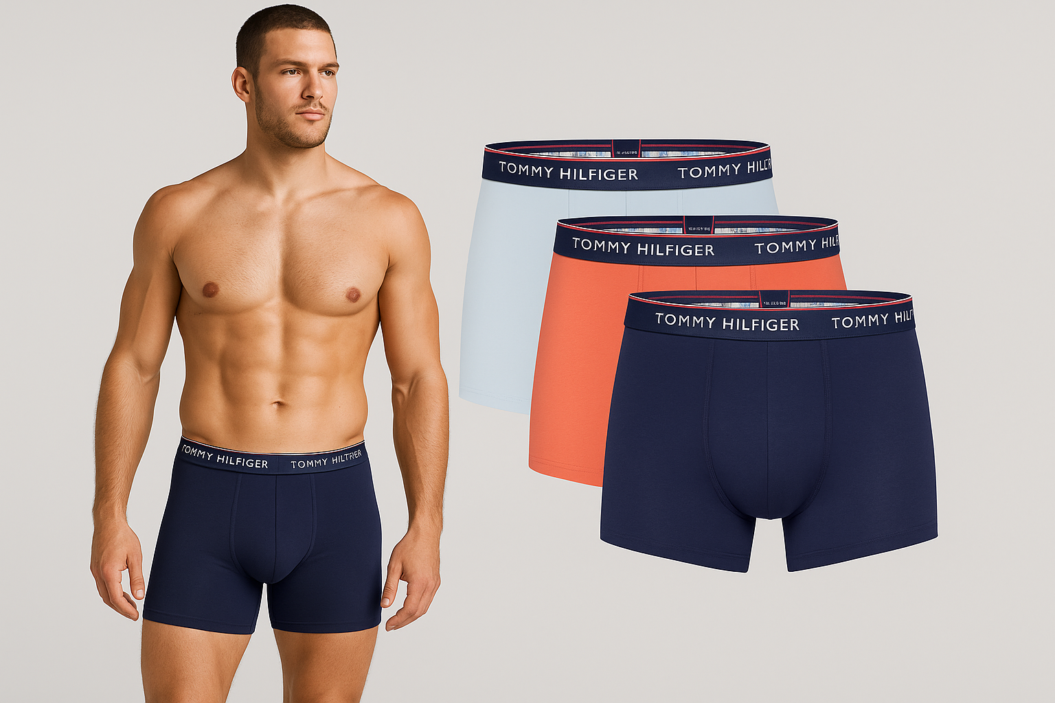 Portada con modelo y 3 pack - estilo banner