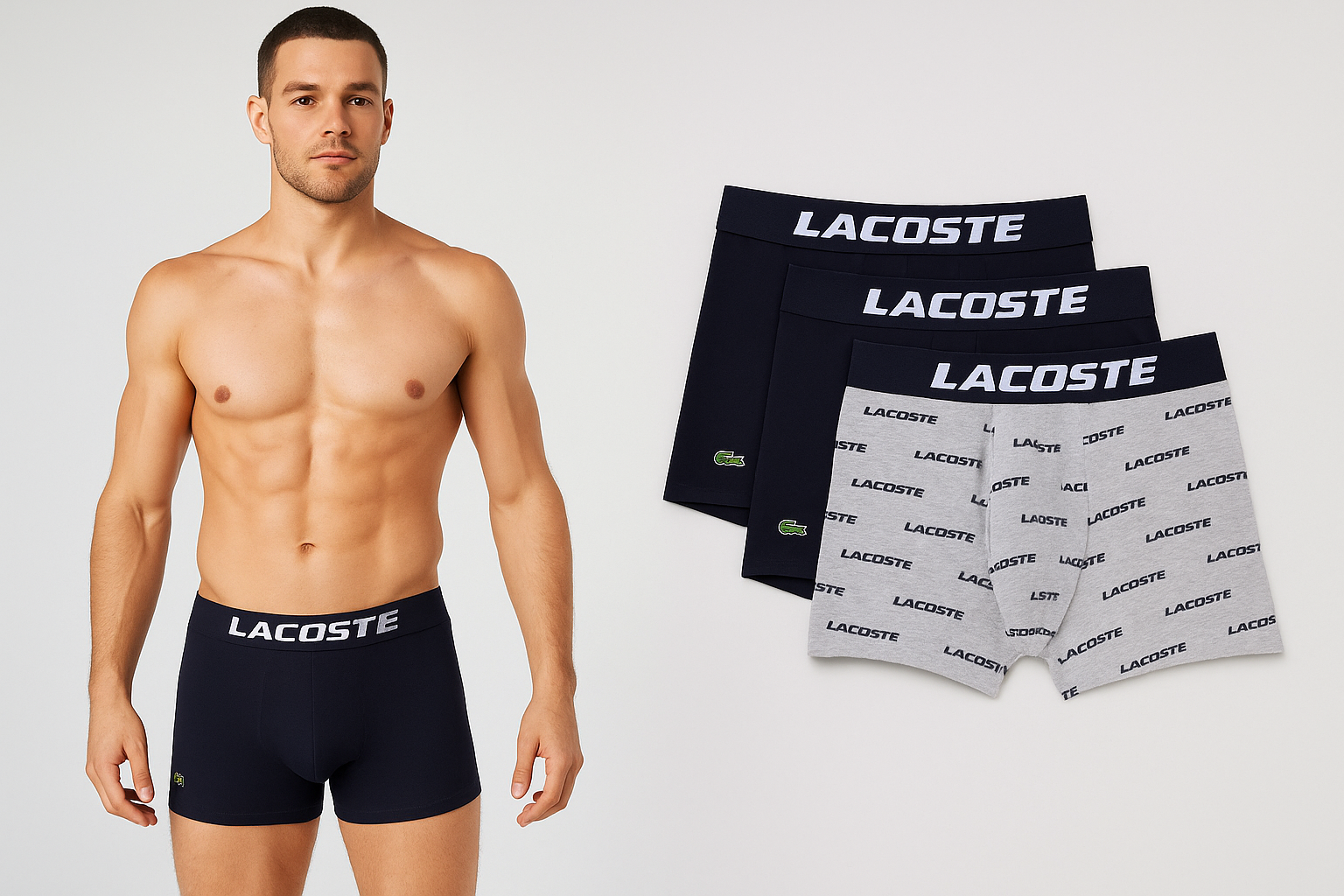 Portada con modelo y 3 pack - estilo banner