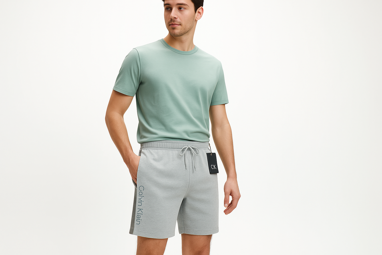 Pose casual - camiseta verde claro