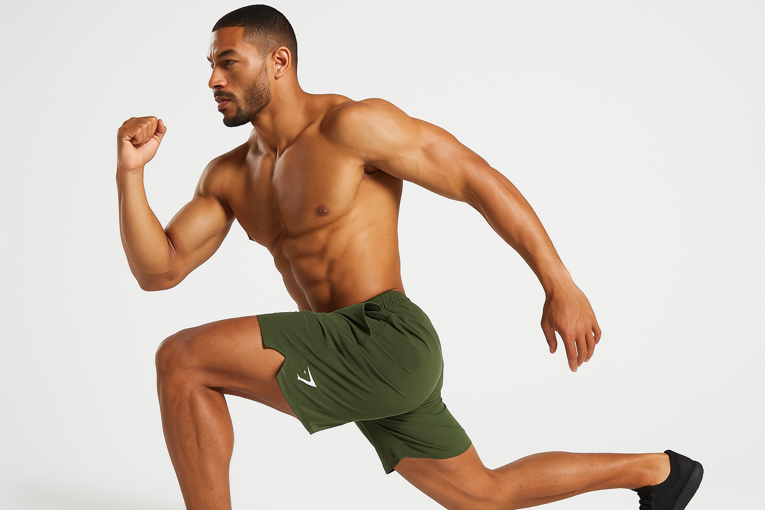 Pose dinámica - modelo atlético