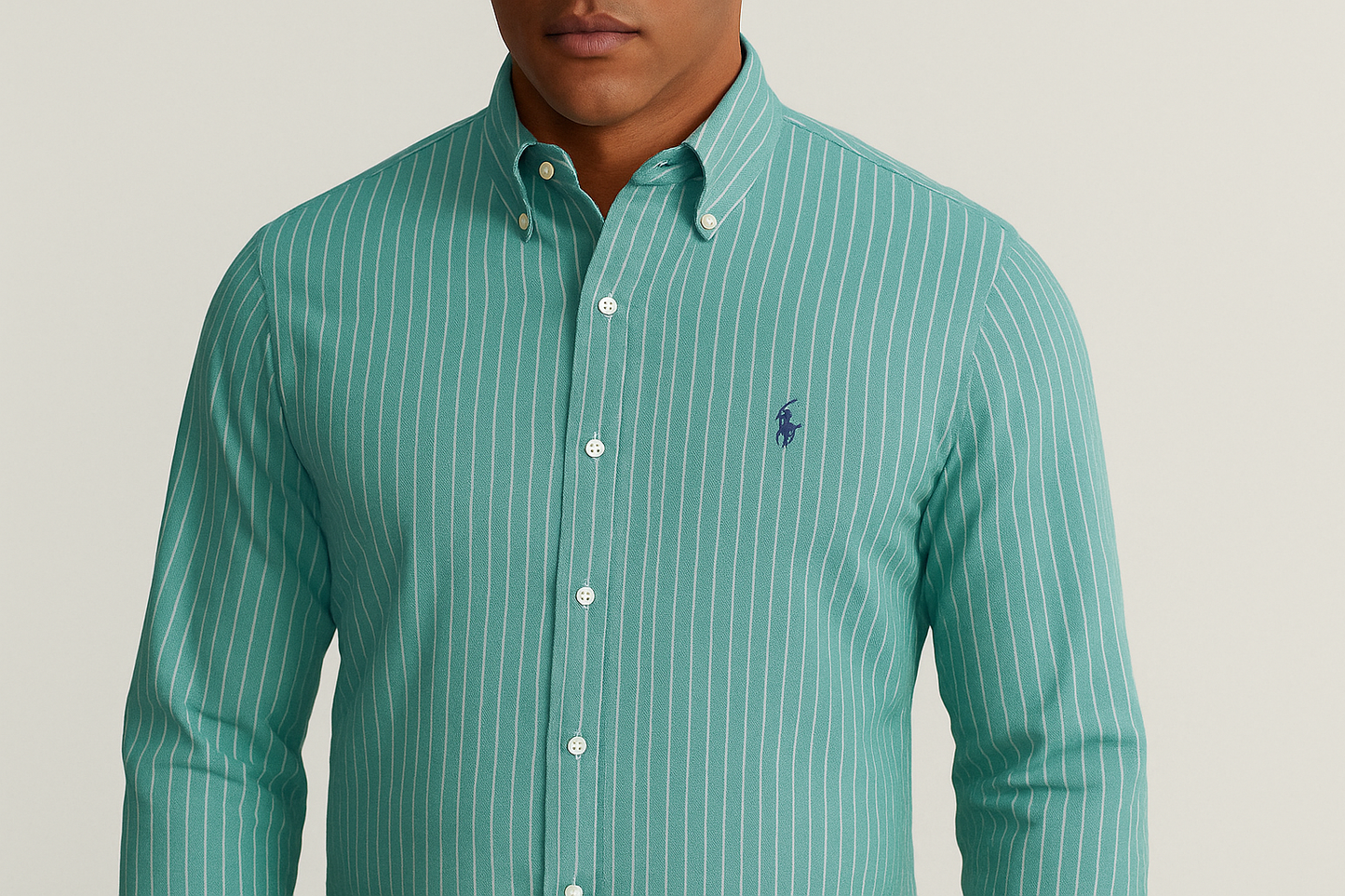 Primer plano rayas finas predominio verde