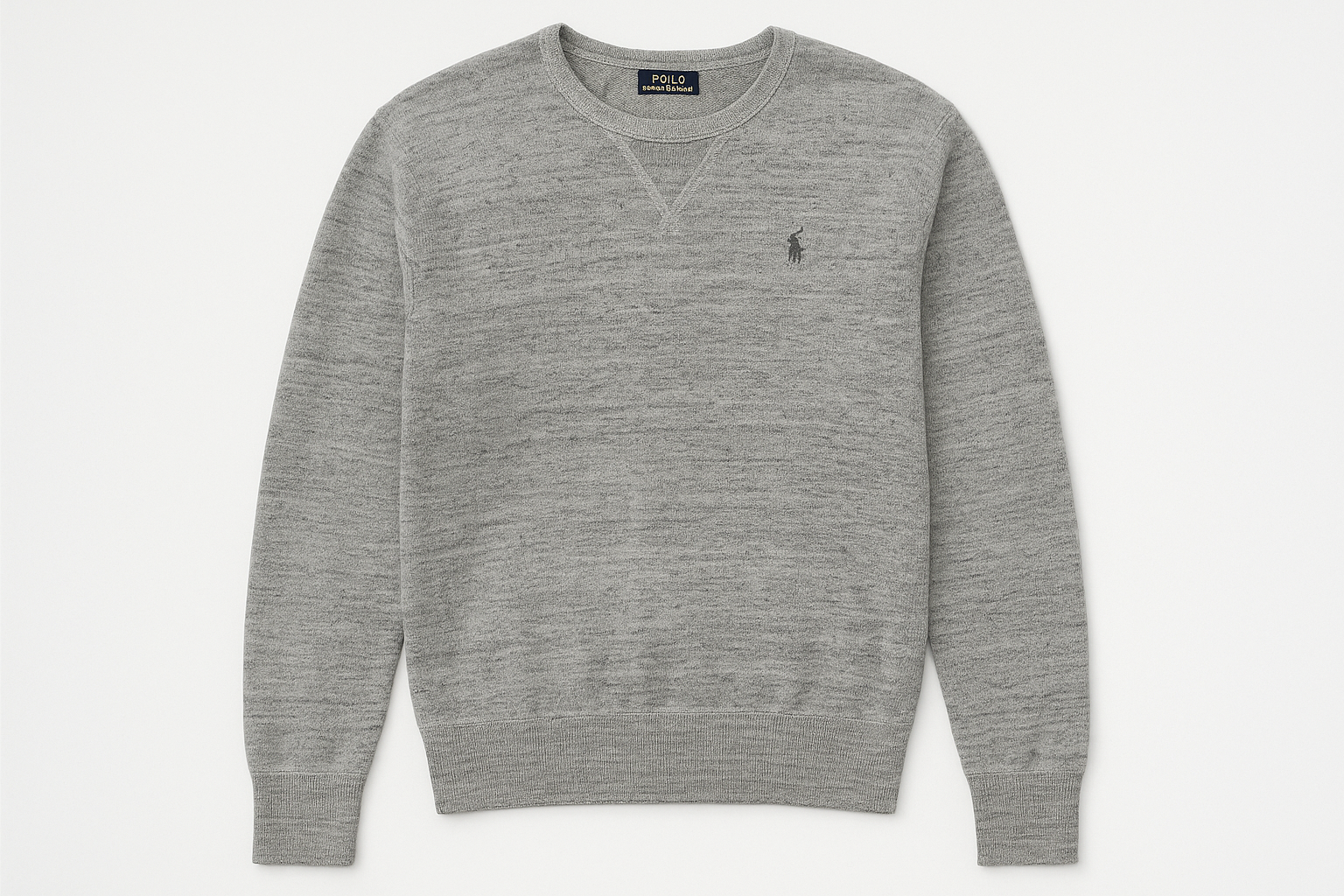 Suéter Polo Ralph Lauren gris - Vista frontal plana