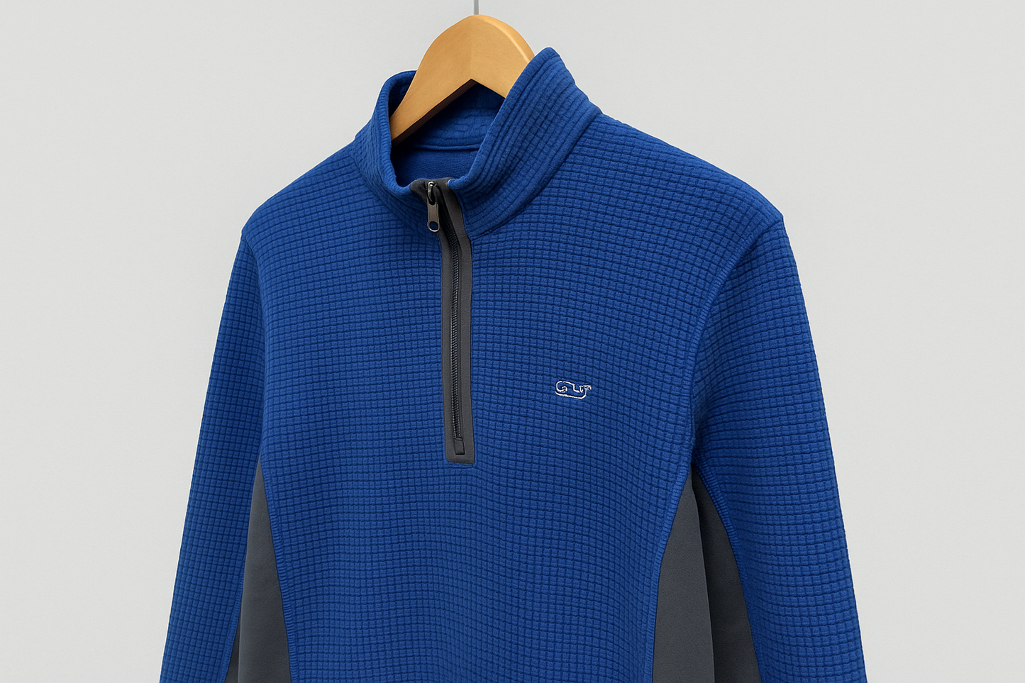 Suéter Vineyard Vines azul waffle - Colgado en percha