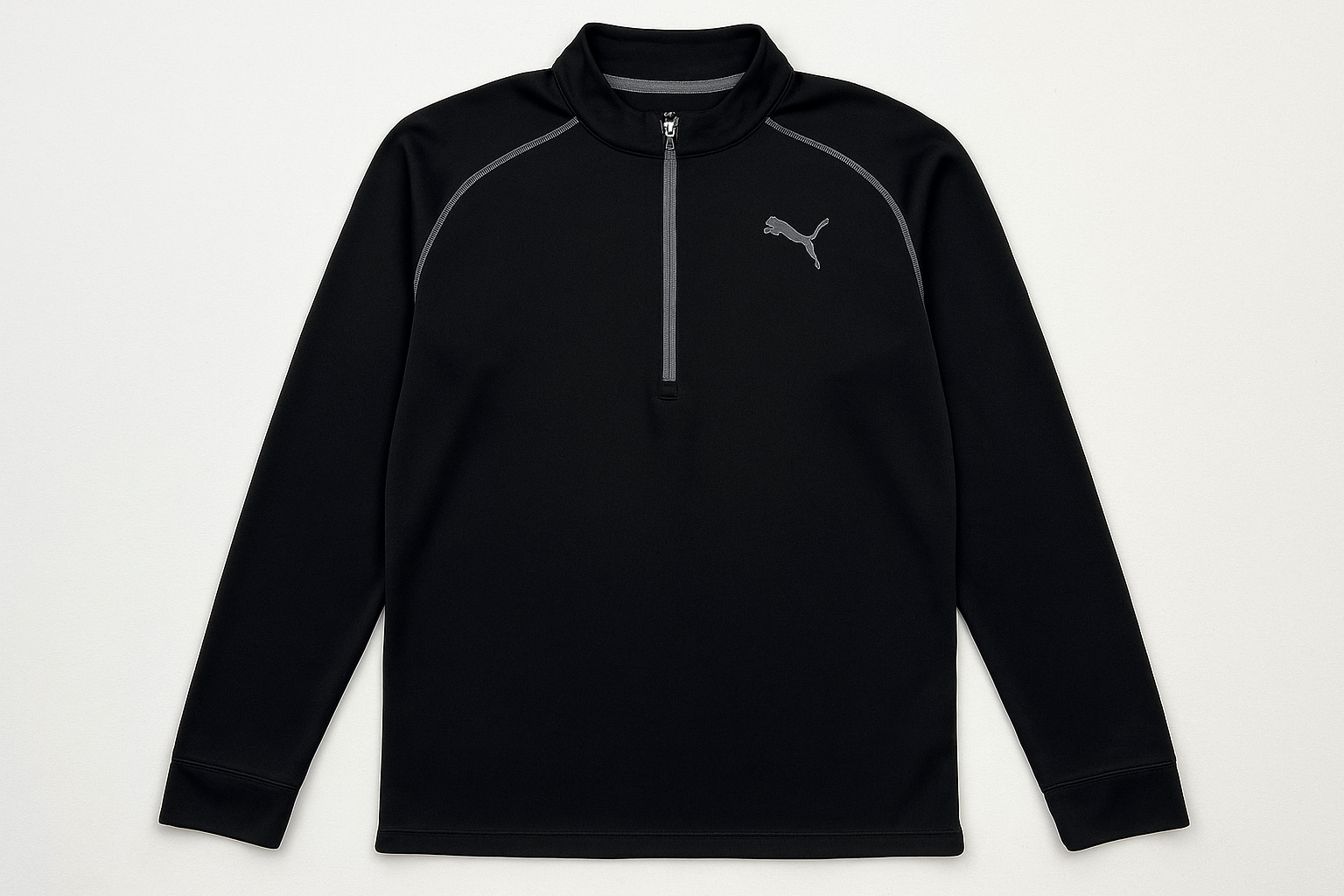 Sudadera Puma negra - Vista frontal plana