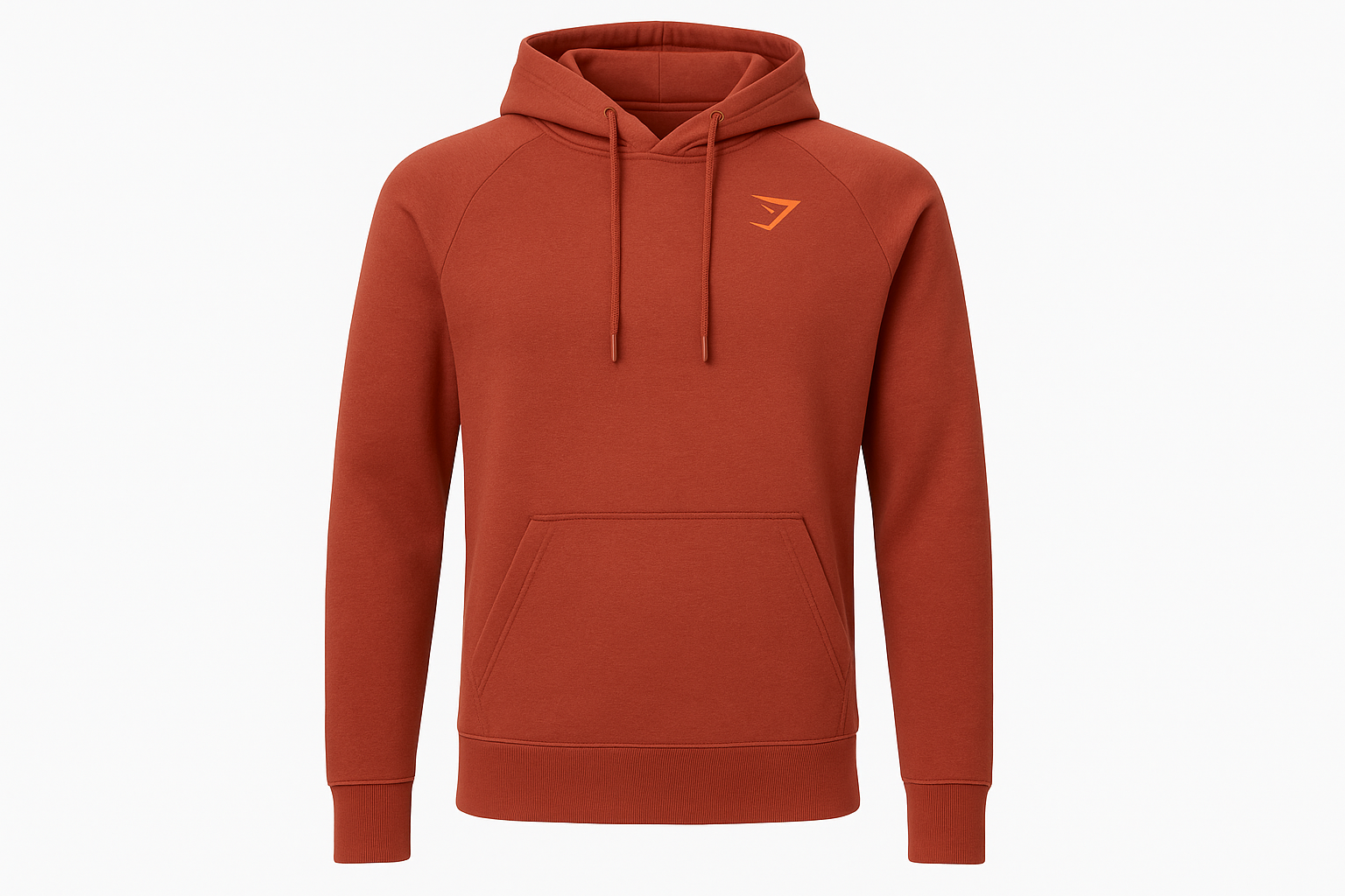 Sudadera terracota ghost mannequin