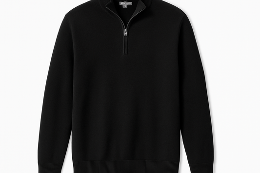 Sueter Jersey Michael Kors Quarter-Zip Negro