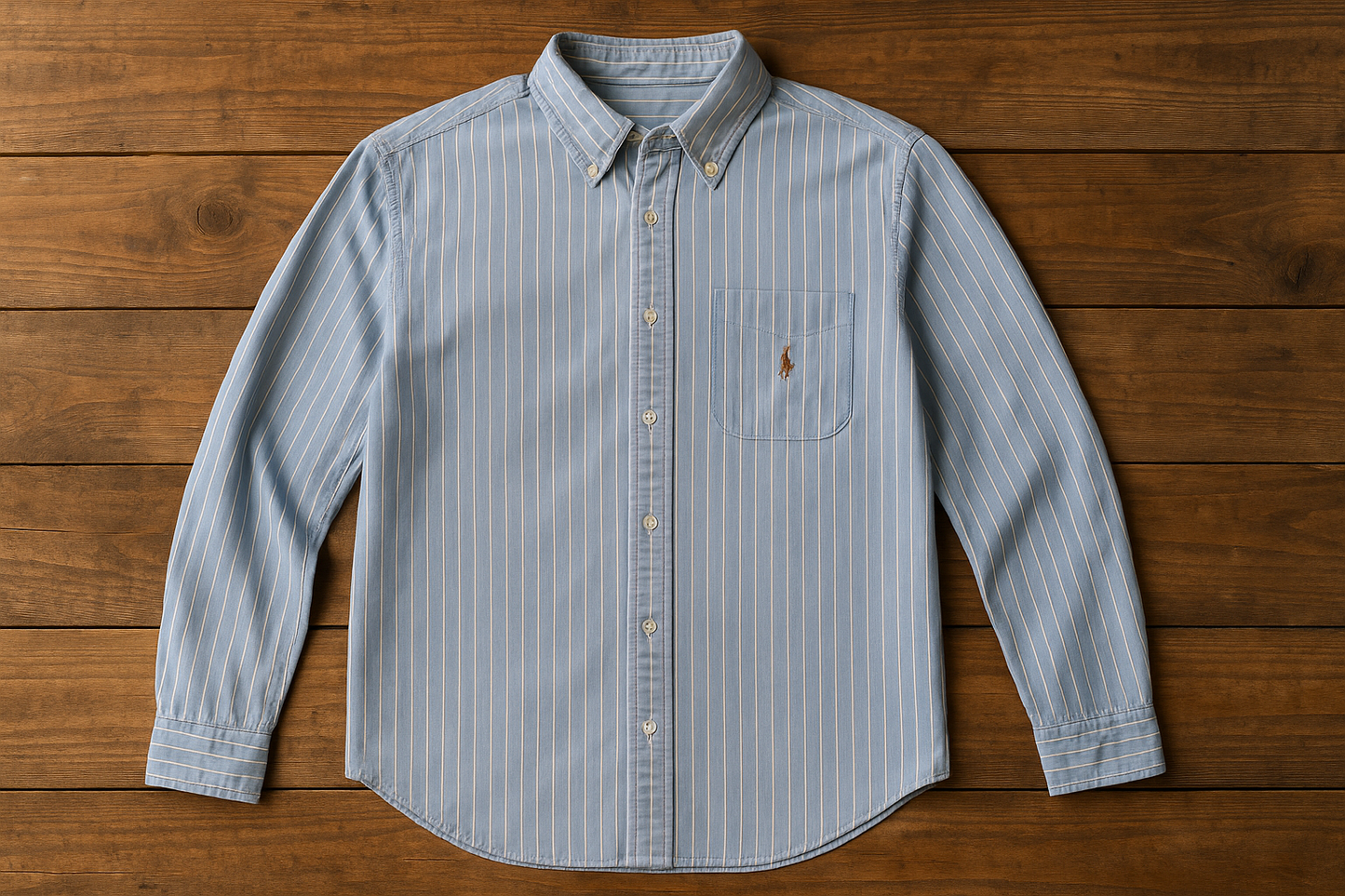 Thrift store mesa de madera - azul