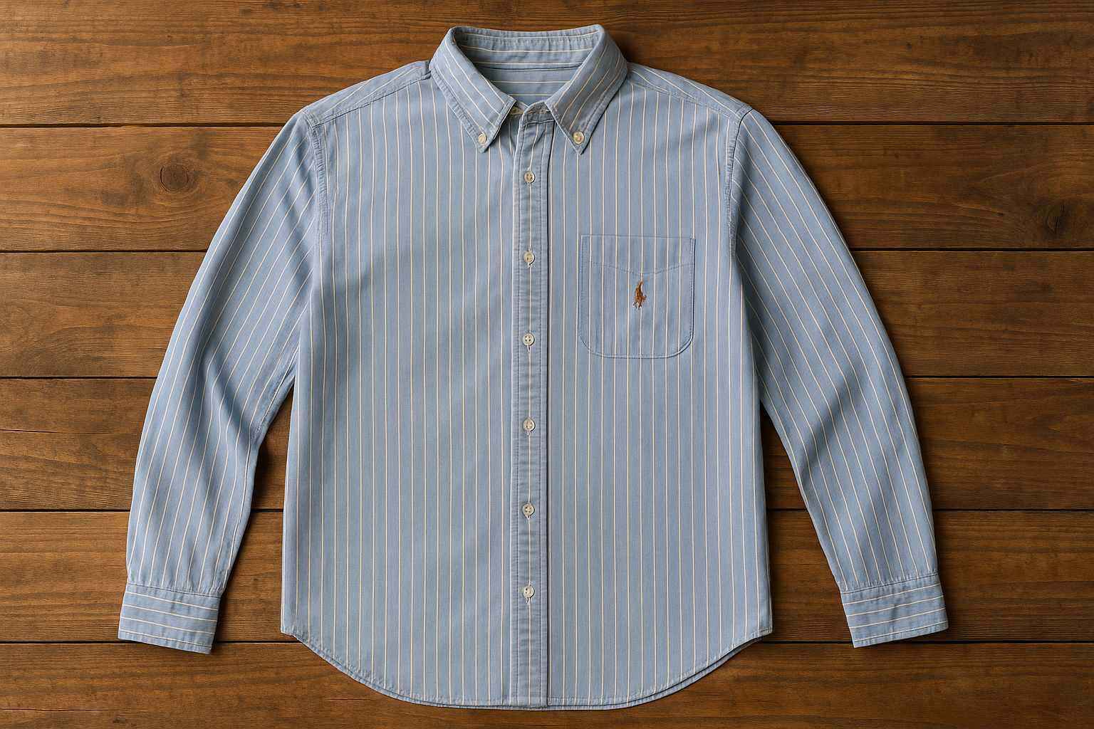 Thrift store mesa de madera - azul