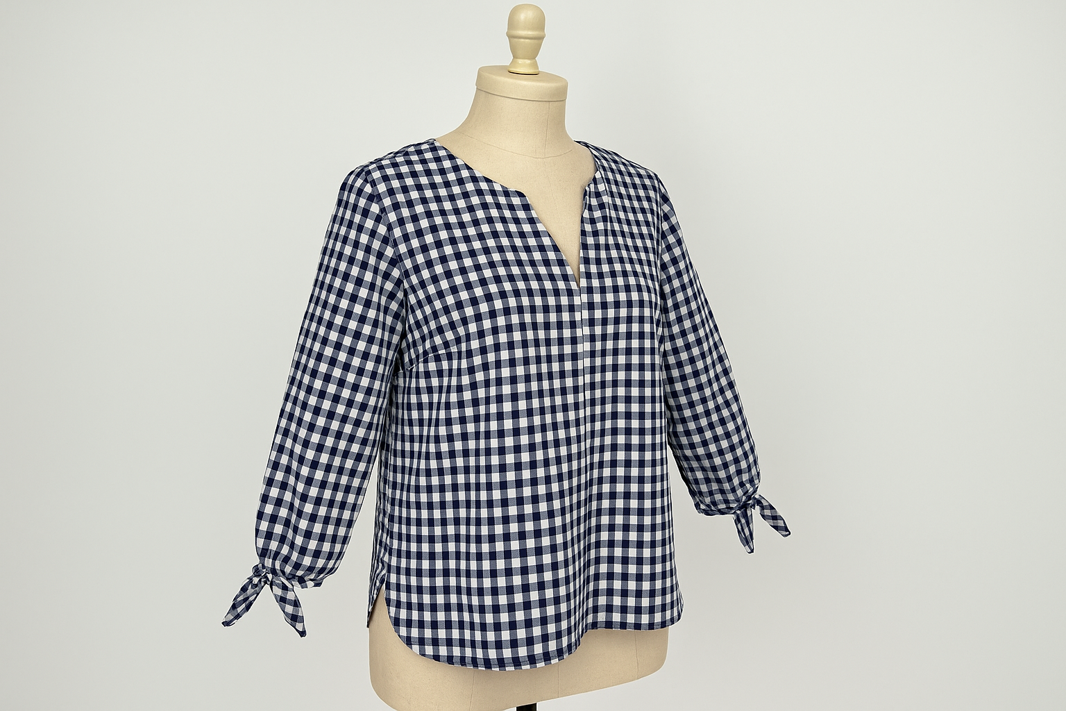 Vista 3/4 en maniquí