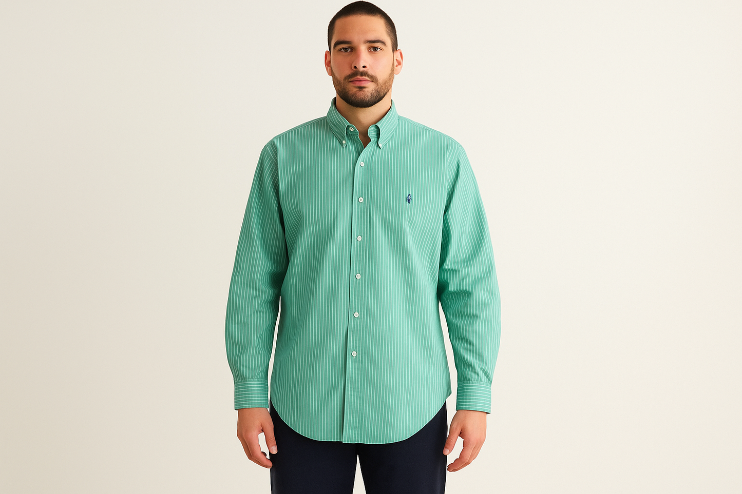 Vista completa rayas finas predominio verde
