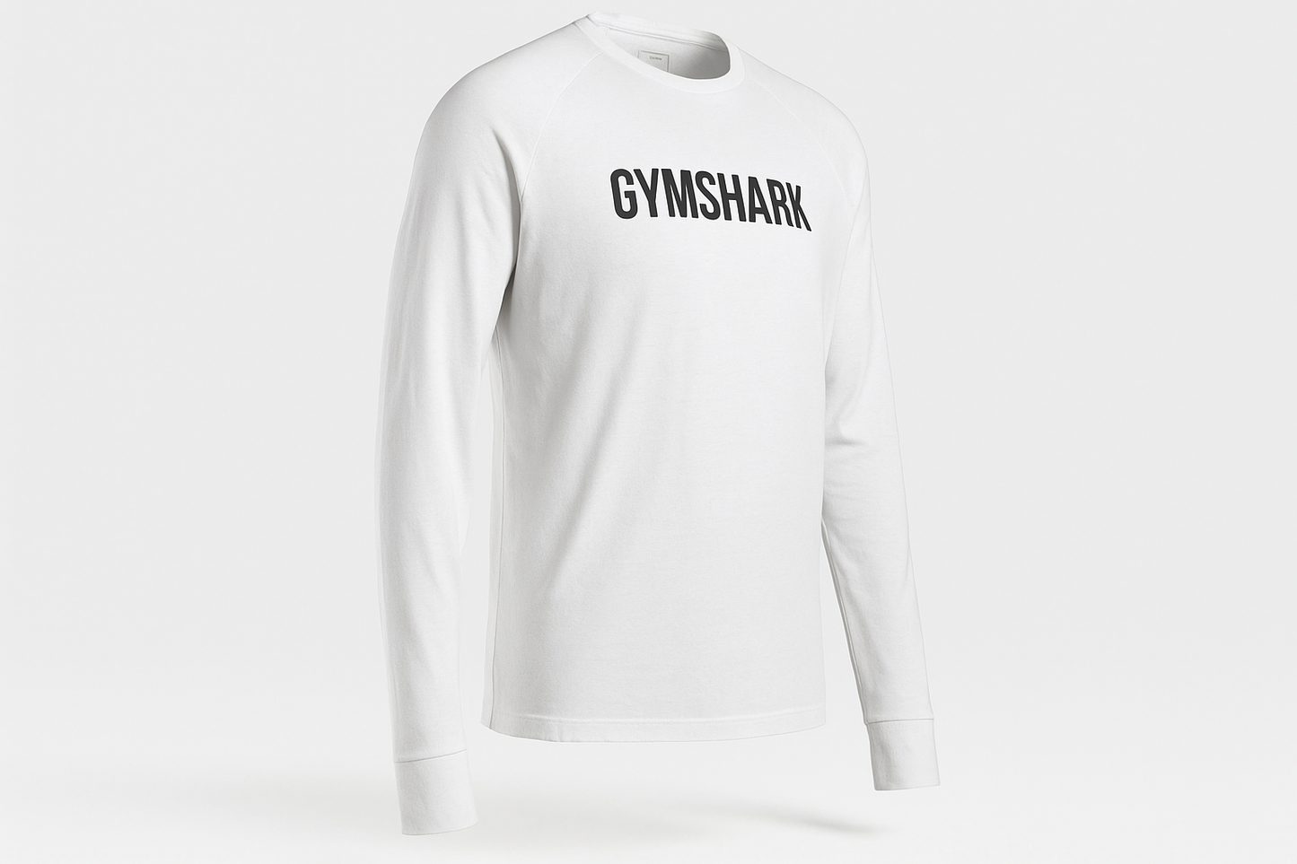 Vista de perfil - logo "GYMSHARK" centro