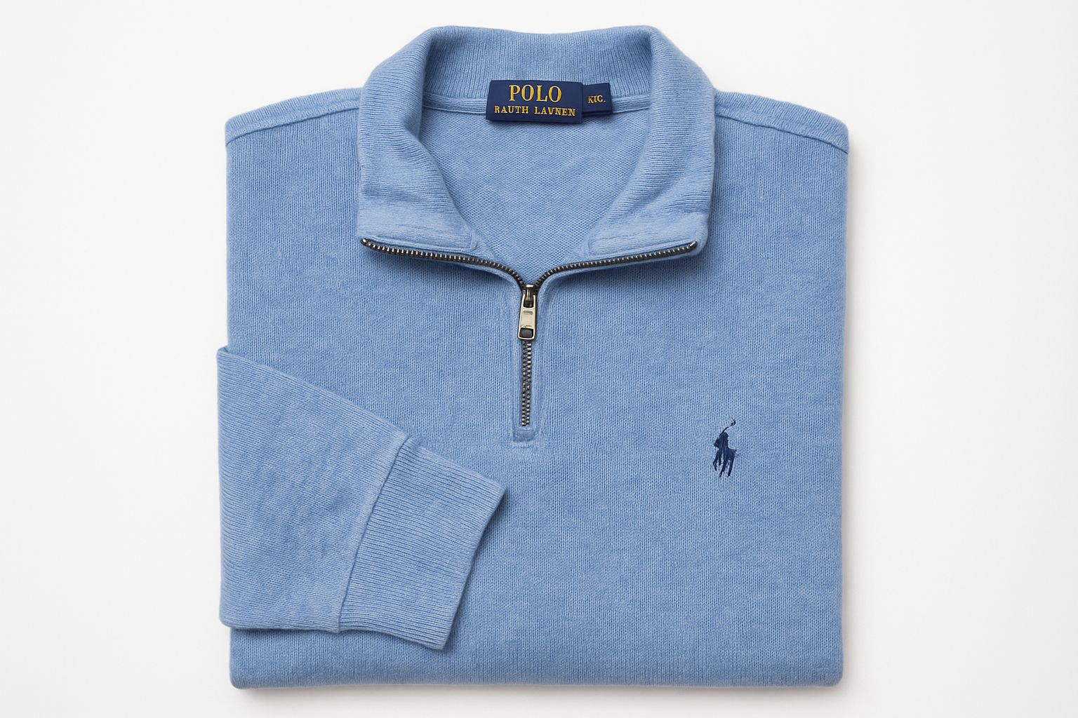 Vista doblada del suéter jersey Polo Ralph Lauren de segunda mano