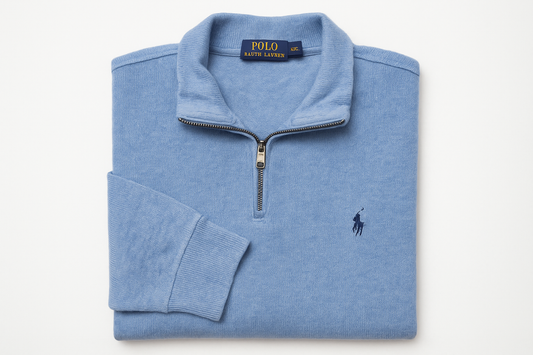 Vista doblada del suéter jersey Polo Ralph Lauren de segunda mano