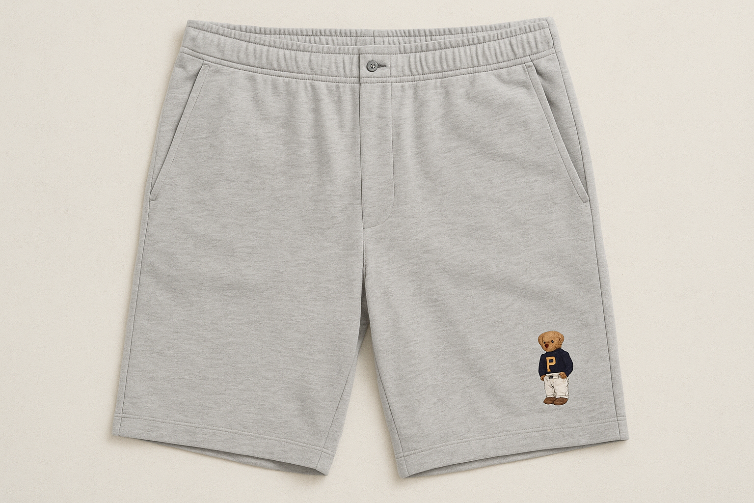 Vista flat lay - logo muy pequeño