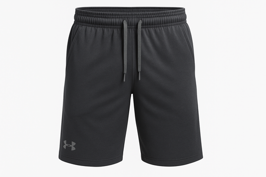 Vista frontal con cordones grises y logo