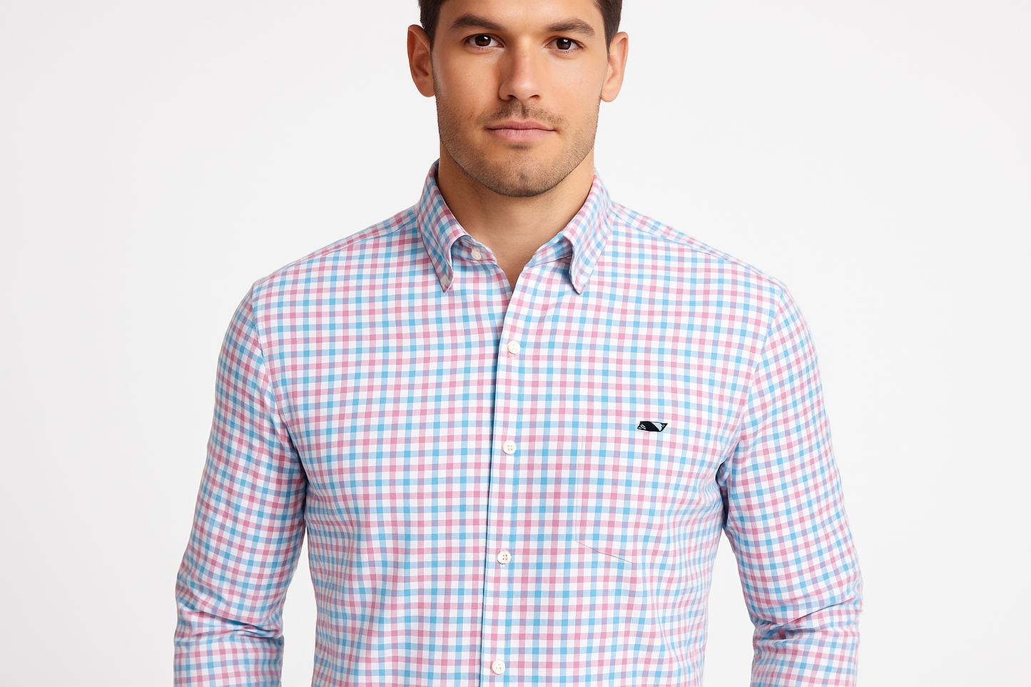 Vista frontal con modelo