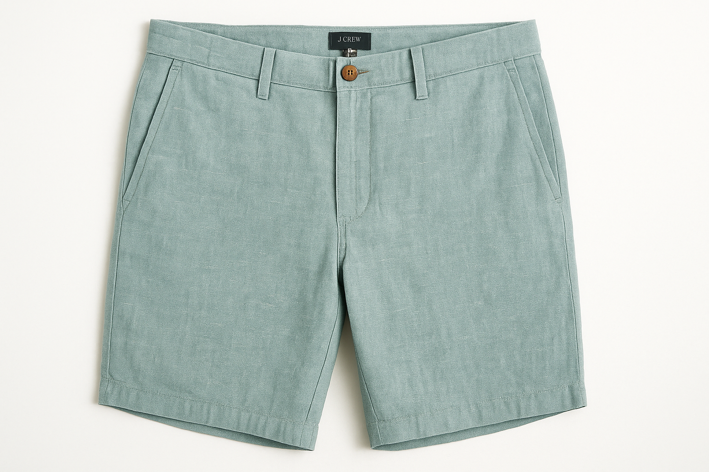 Vista frontal con textura lino e hilos blancos