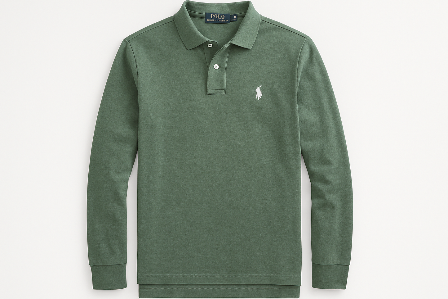 Vista frontal en color #5f856d con matices