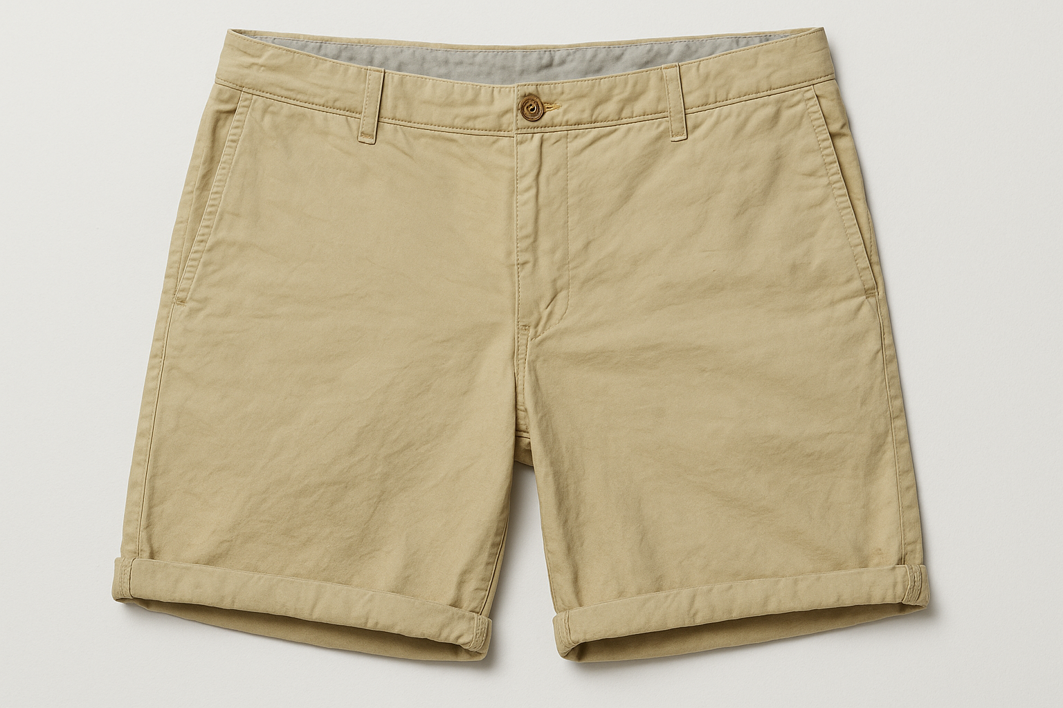 Vista frontal plana - largo exacto con dobladillo