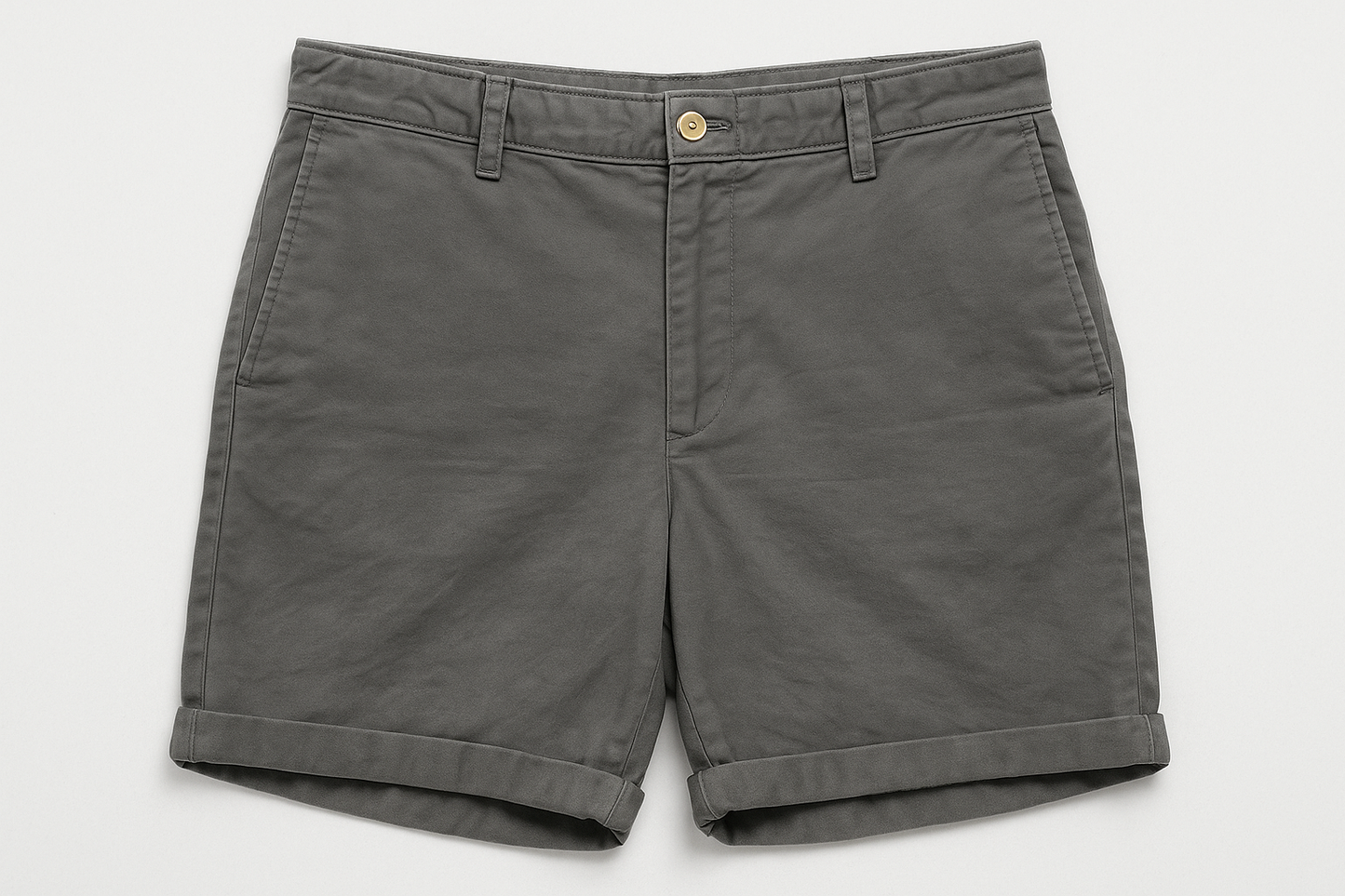 Vista frontal plana - largo exacto con dobladillo