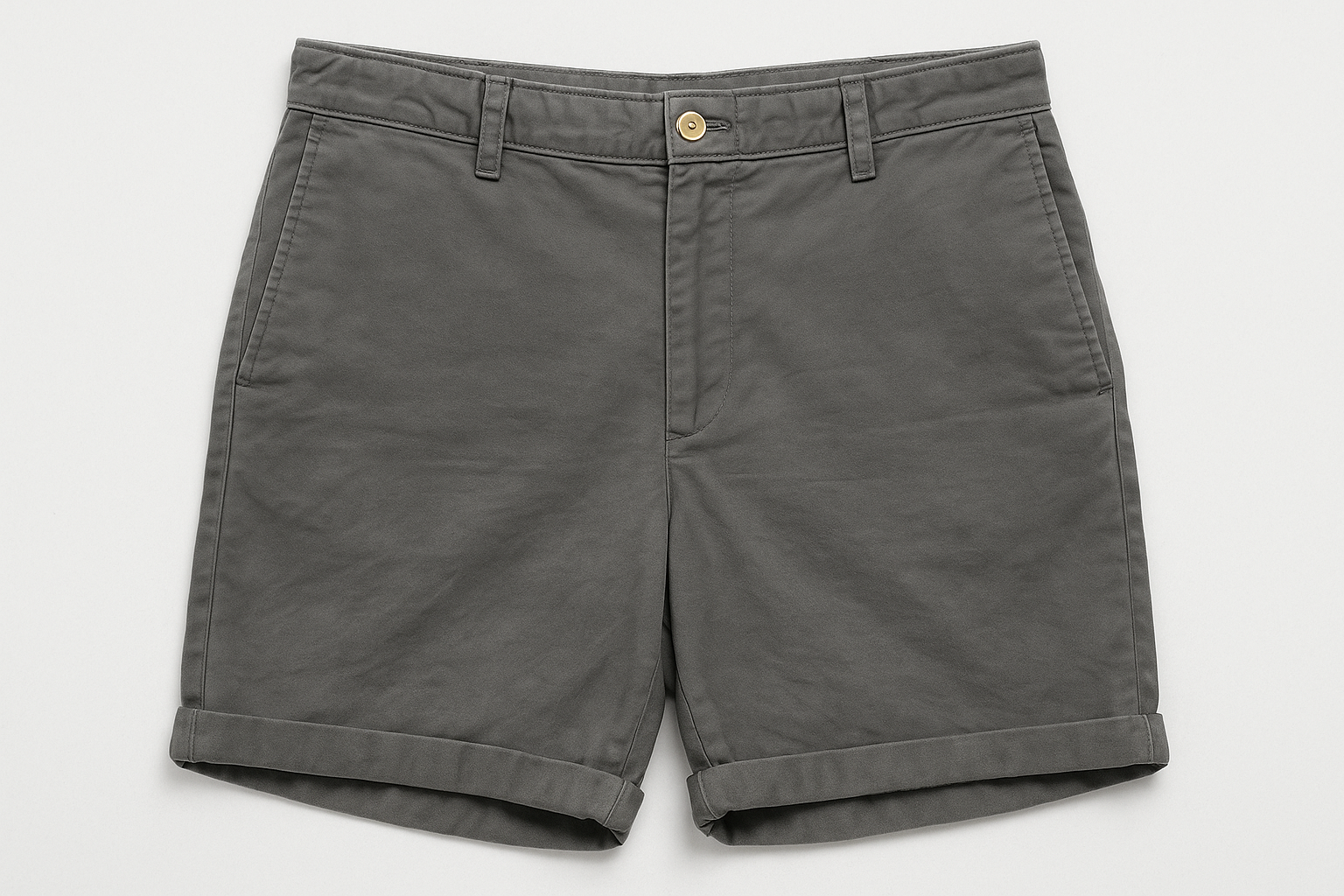 Vista frontal plana - largo exacto con dobladillo