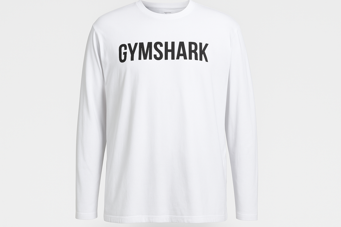 Vista frontal - solo logo "GYMSHARK" en el centro