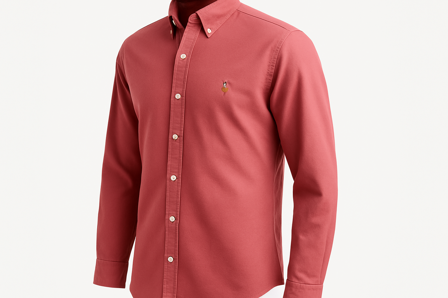 Vista lateral camisa de botones #cb6571