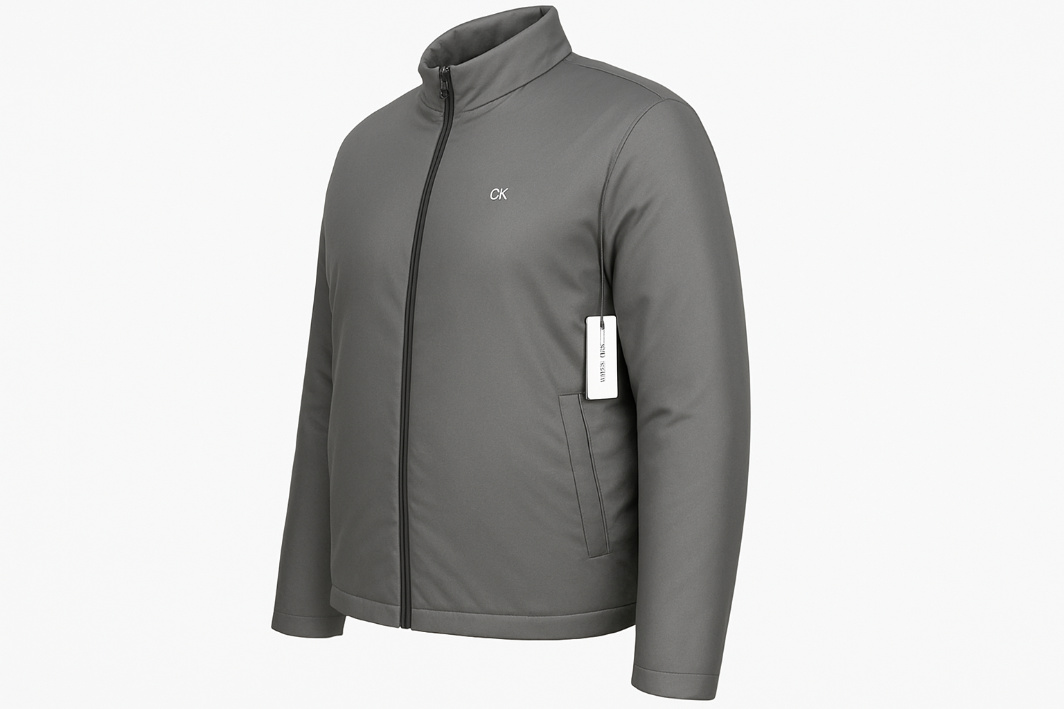 Vista lateral chaqueta lisa