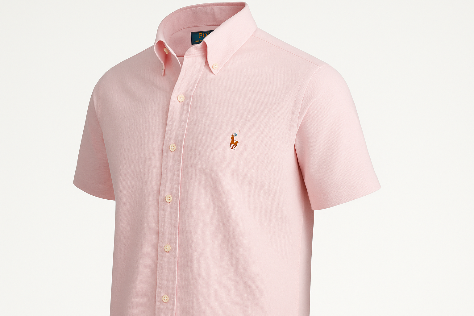 Vista lateral de la camisa Polo Ralph Lauren