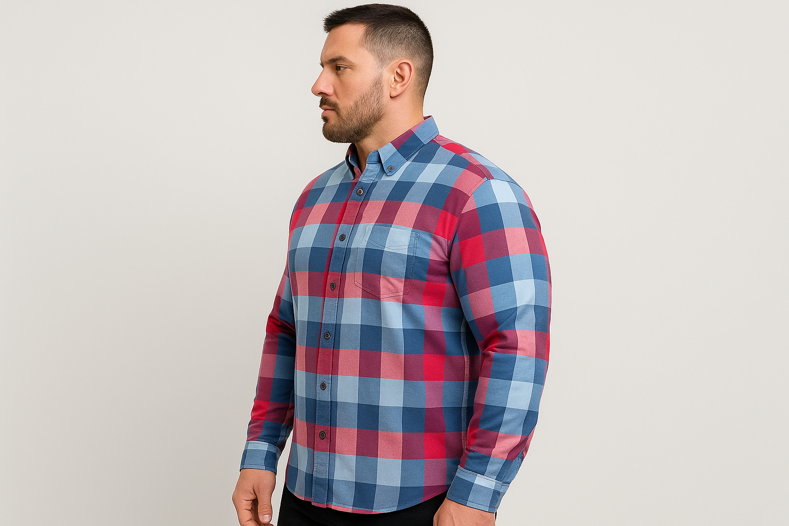 Vista lateral del modelo atlético