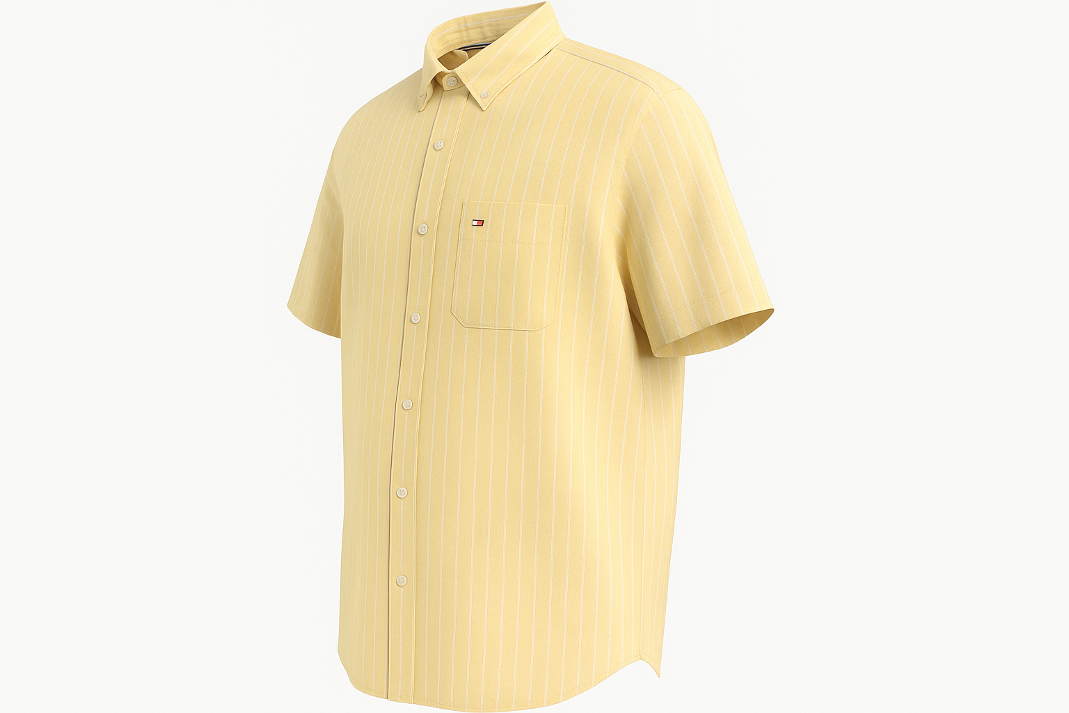 Vista lateral derecha de la camisa Tommy Hilfiger