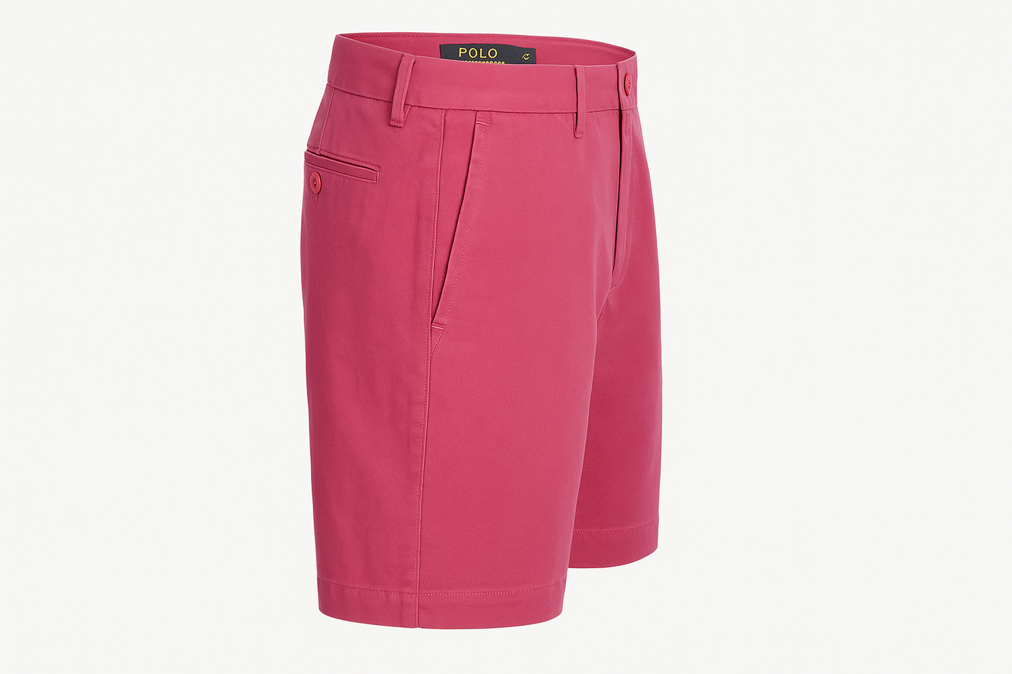 Vista lateral derecha del short color #e34d69