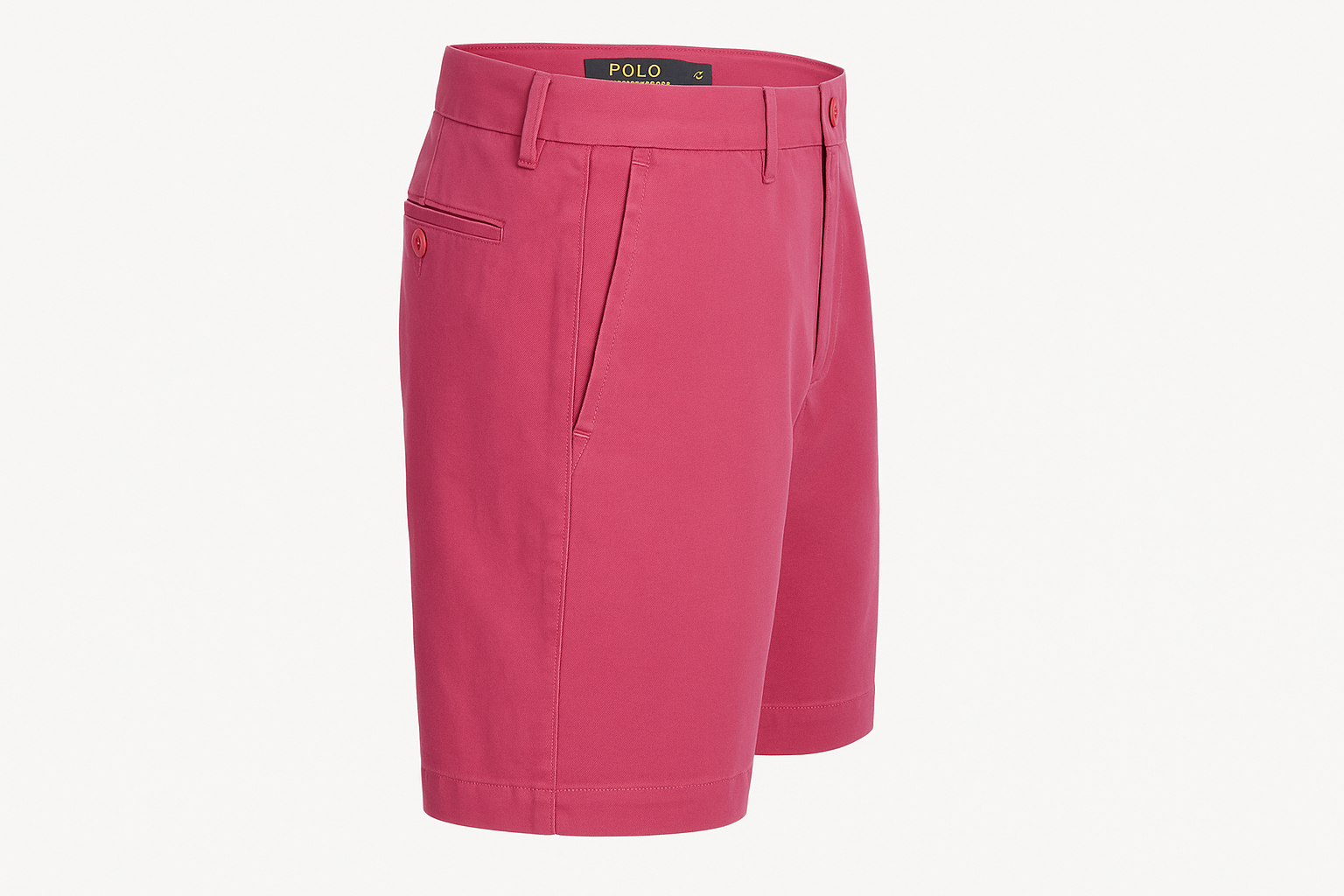 Vista lateral derecha del short color #e34d69
