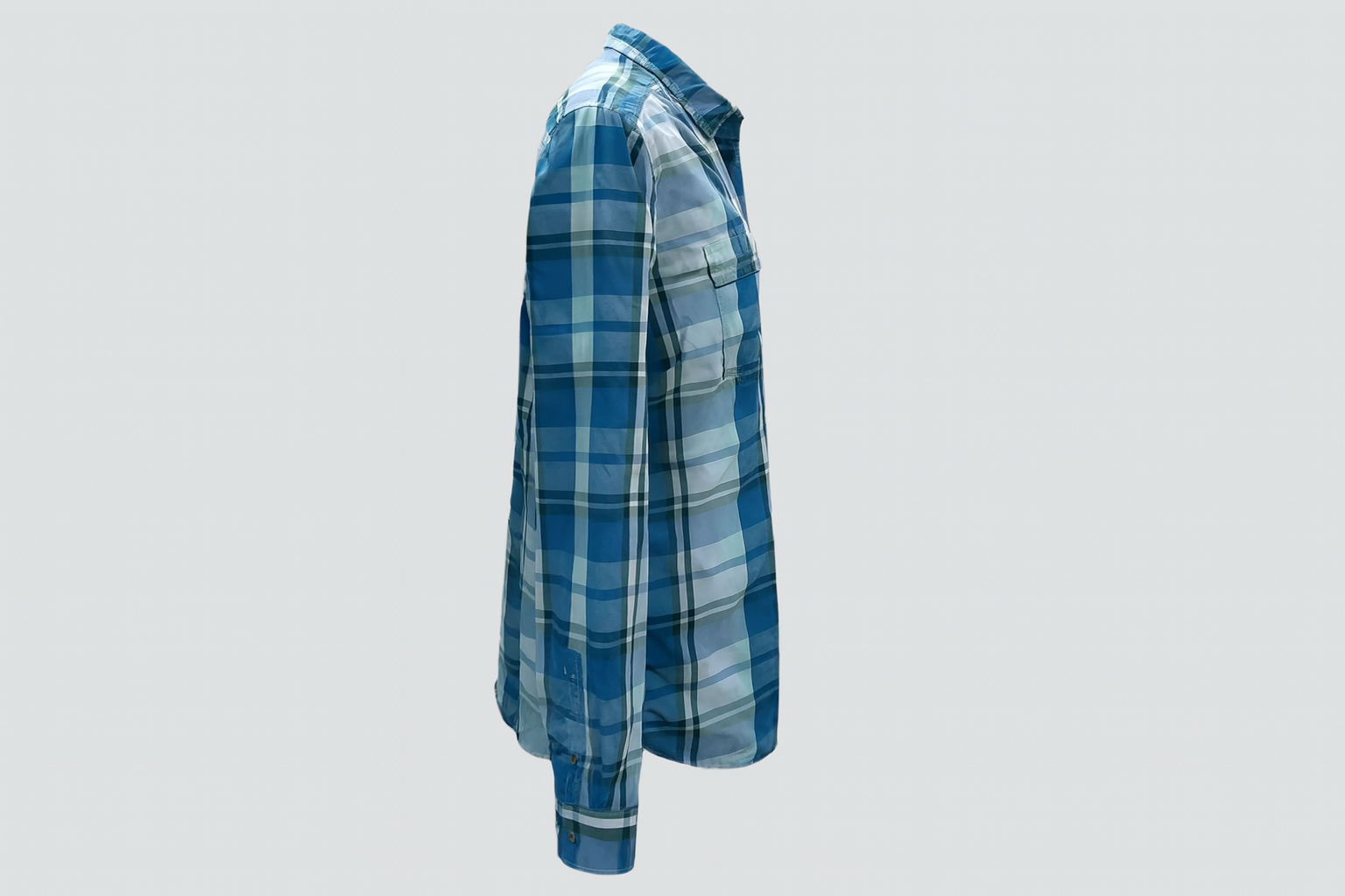 Vista lateral ghost mannequin
