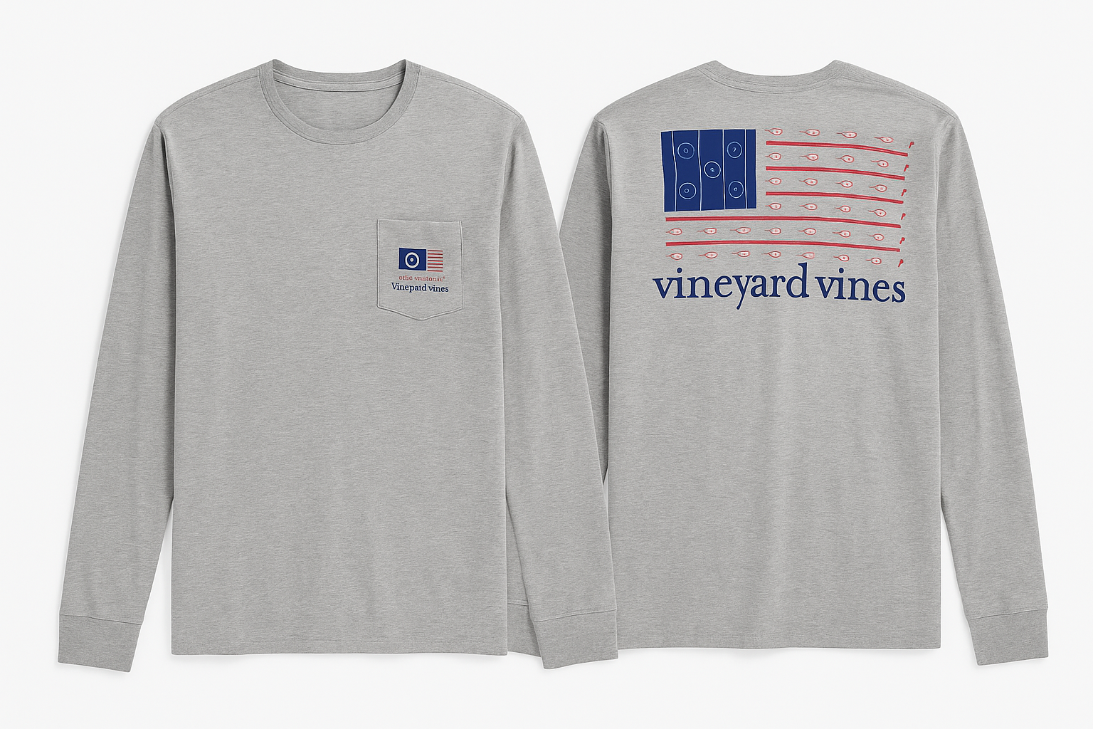Vista plana (flat lay) - Camiseta Vineyard Vines