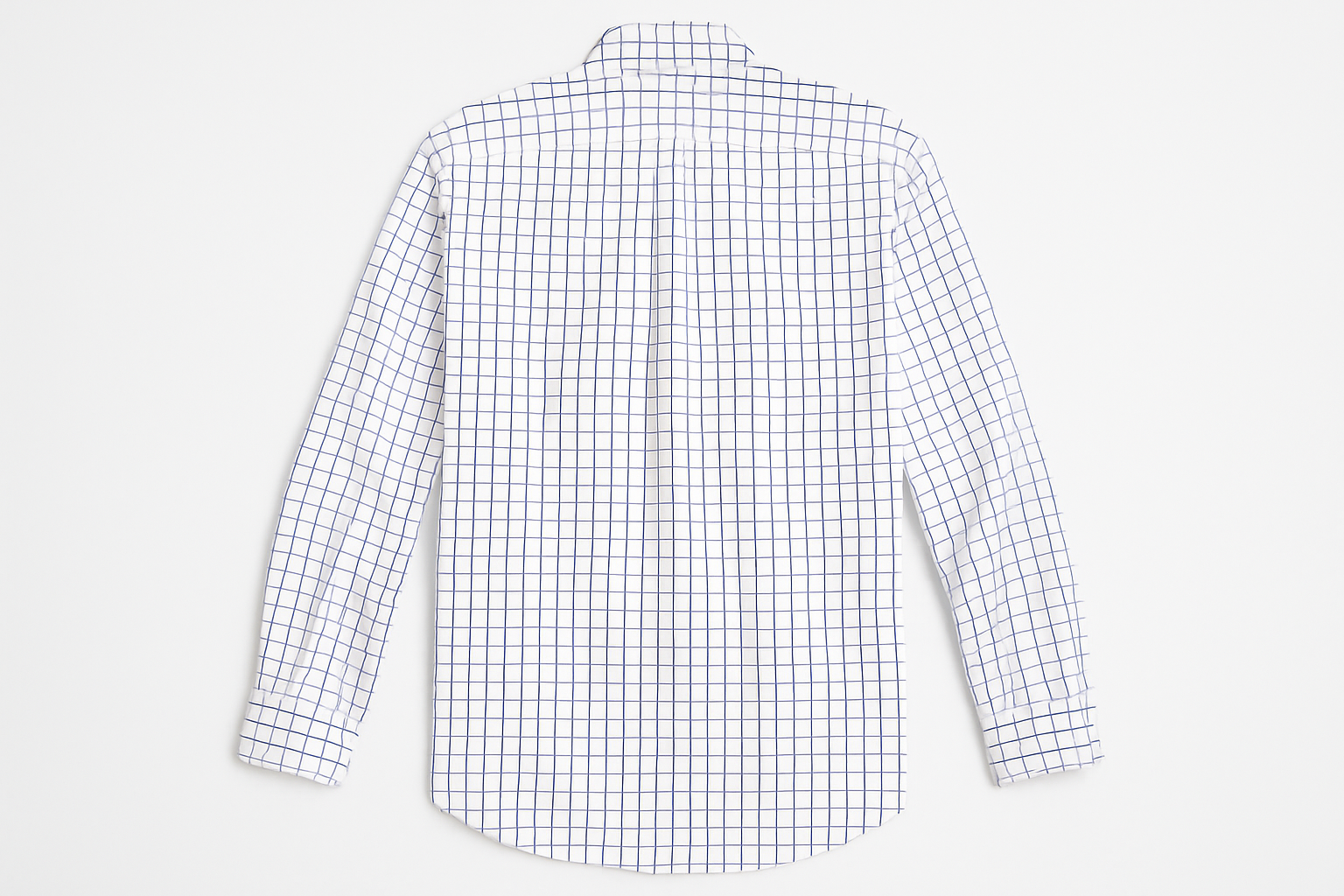 Vista posterior camisa Brooks Brothers cuadros