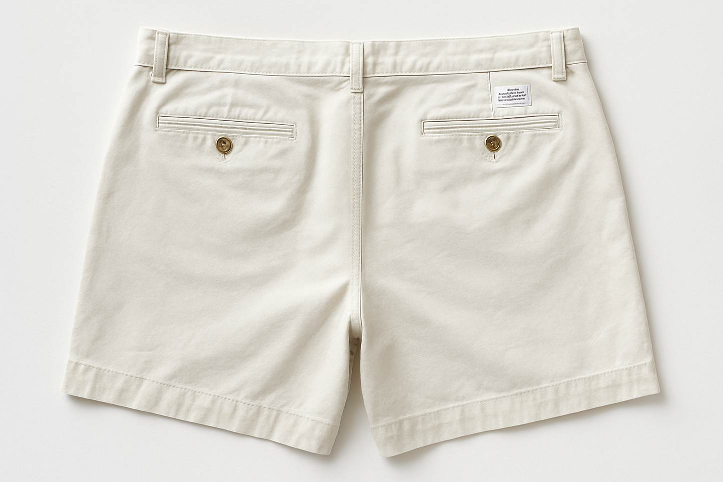 Vista trasera - detalles de bolsillos con botones