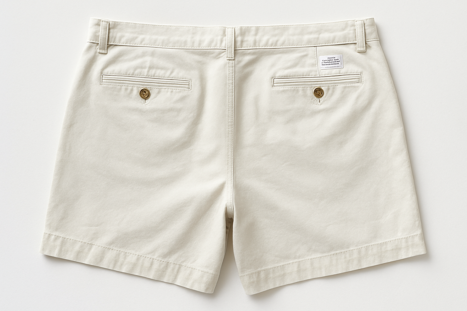 Vista trasera - detalles de bolsillos con botones