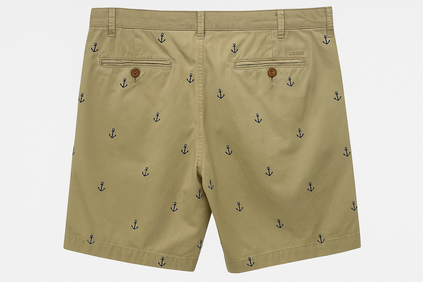 Vista trasera - detalles de bolsillos con etiqueta IZOD