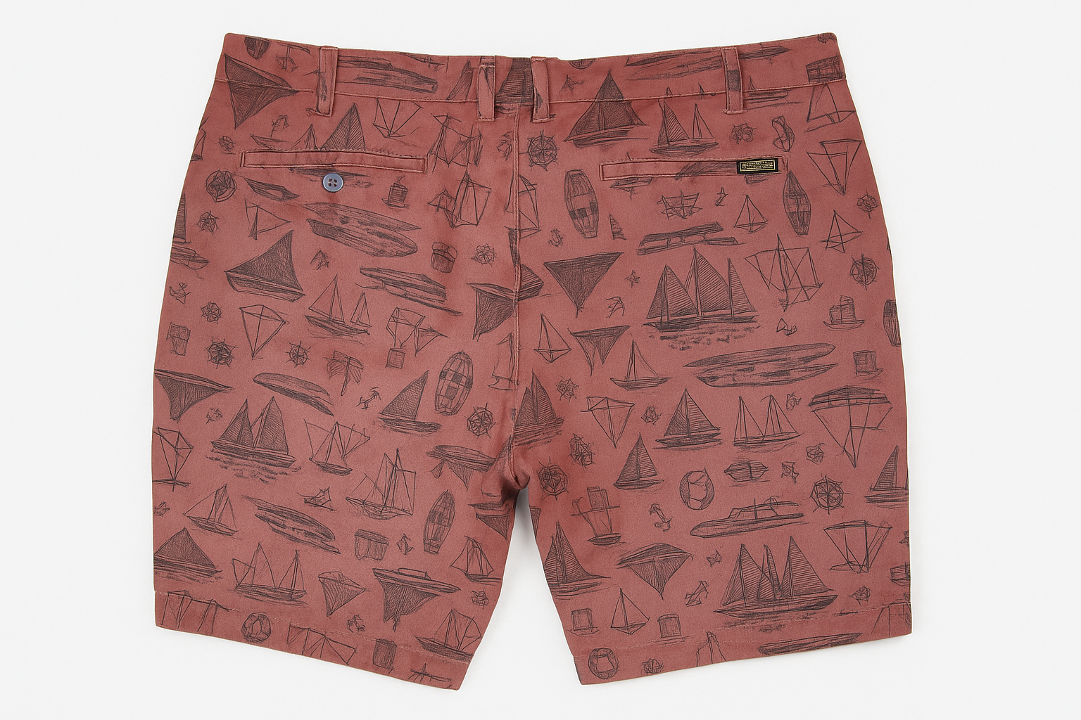 Vista trasera - detalles de bolsillos y largo