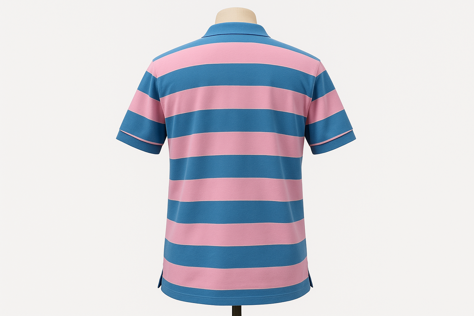 Vista trasera en maniquí invisible con logo