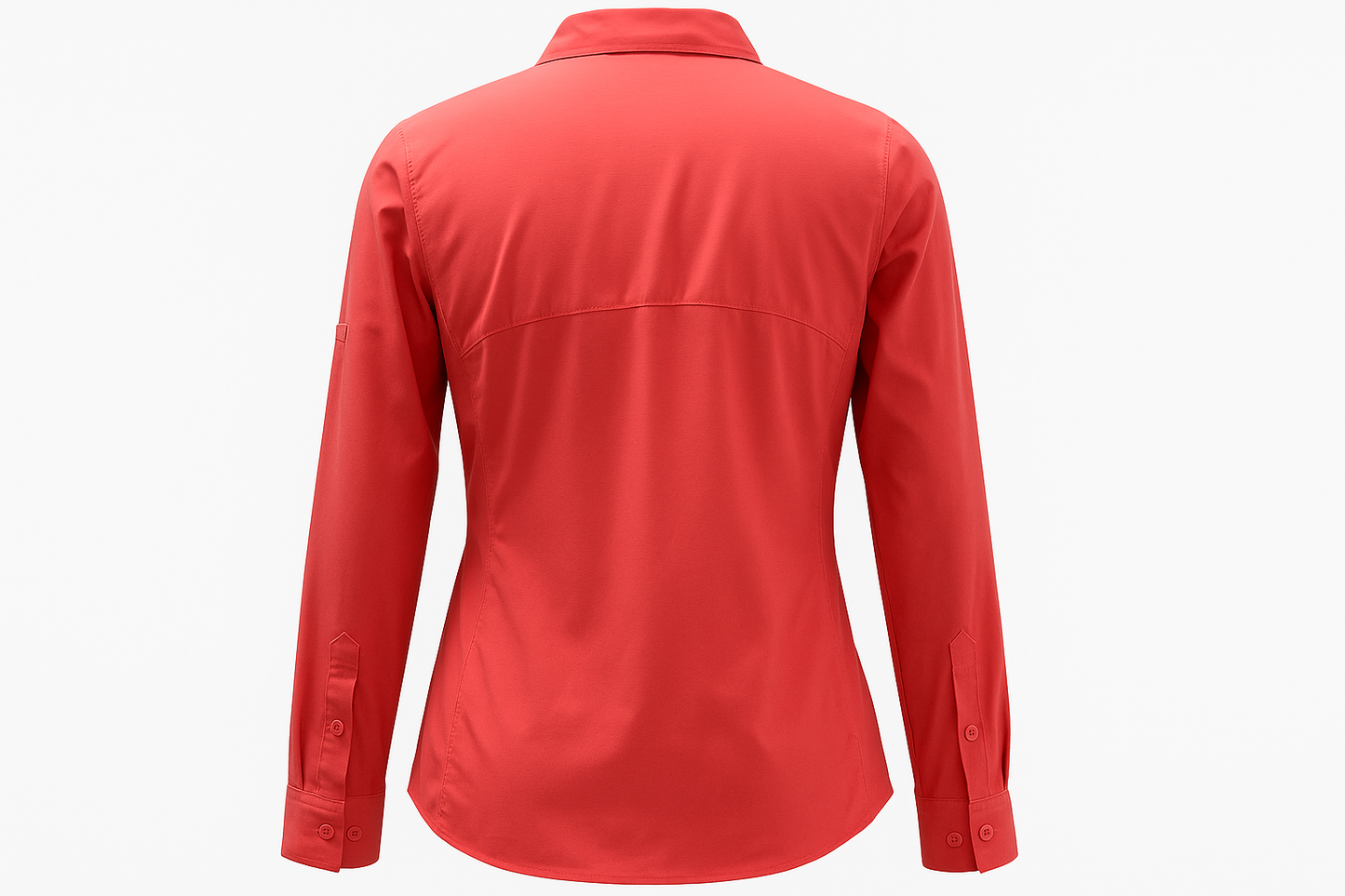 Vista trasera en maniquí invisible