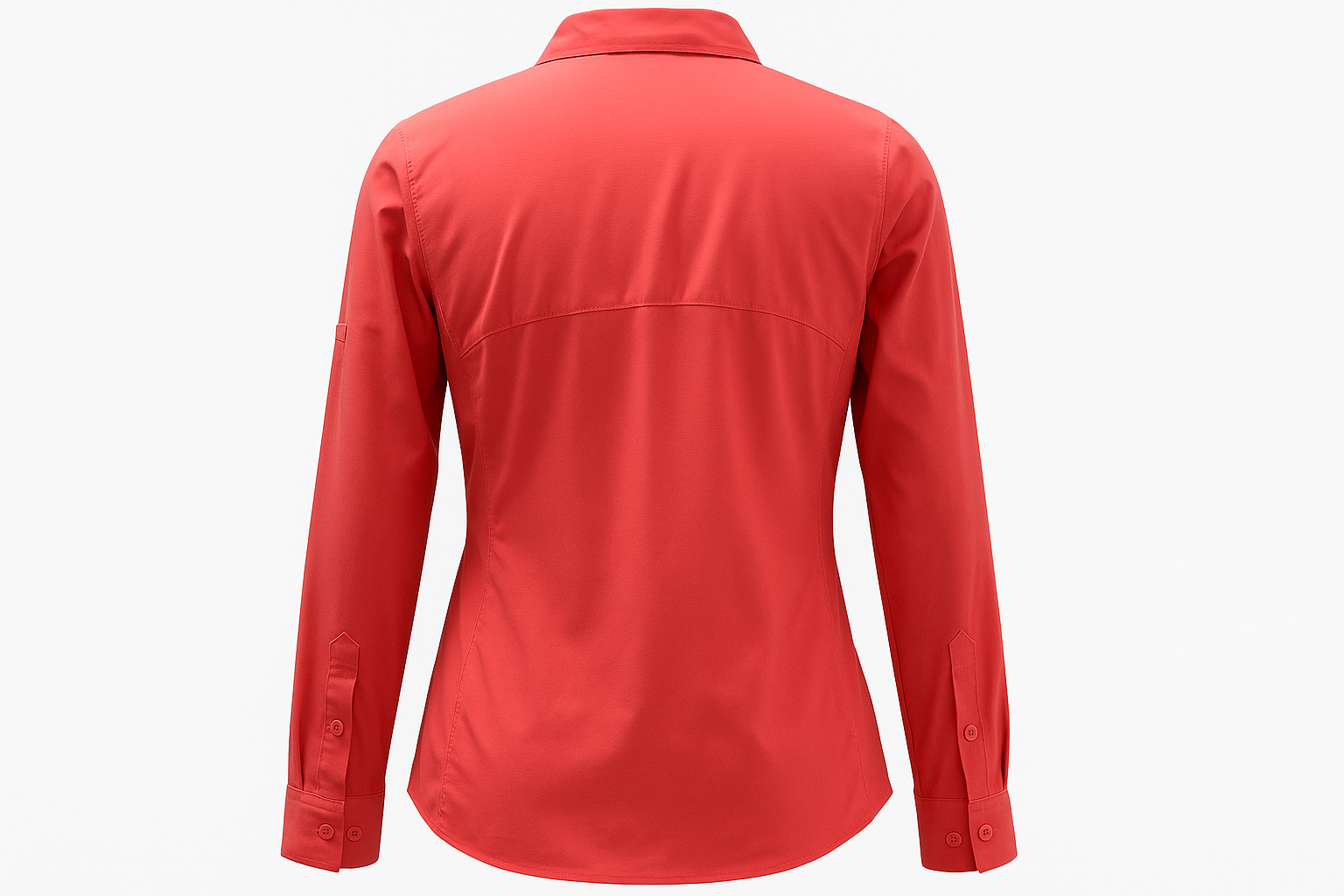 Vista trasera en maniquí invisible