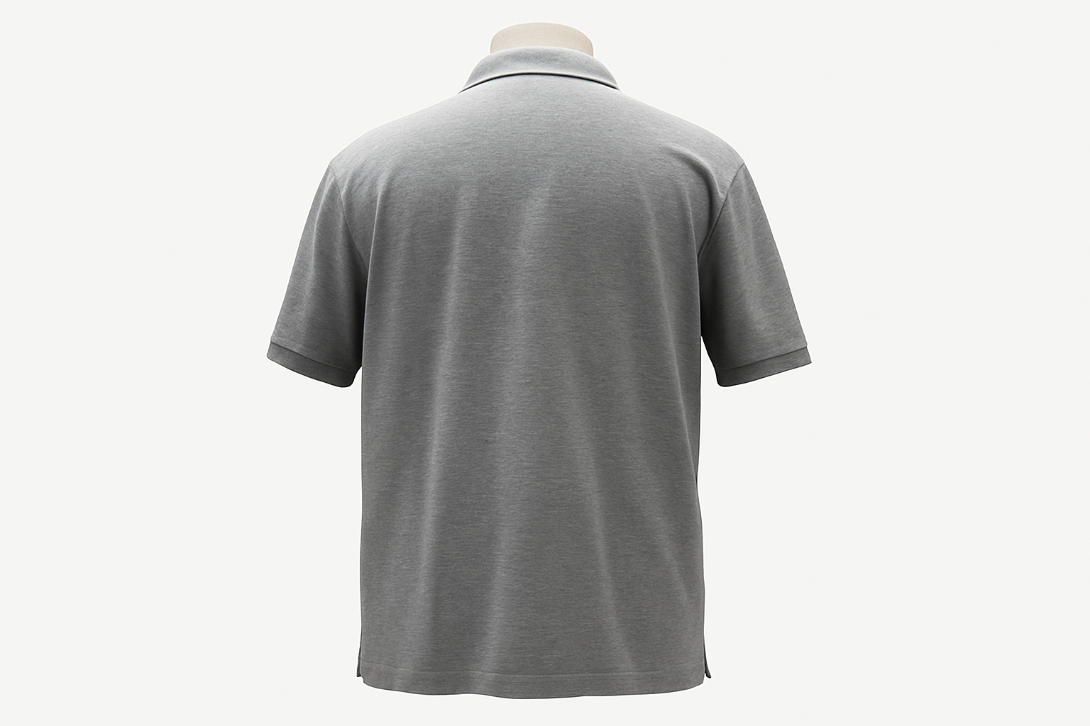 Vista trasera en maniquí invisible