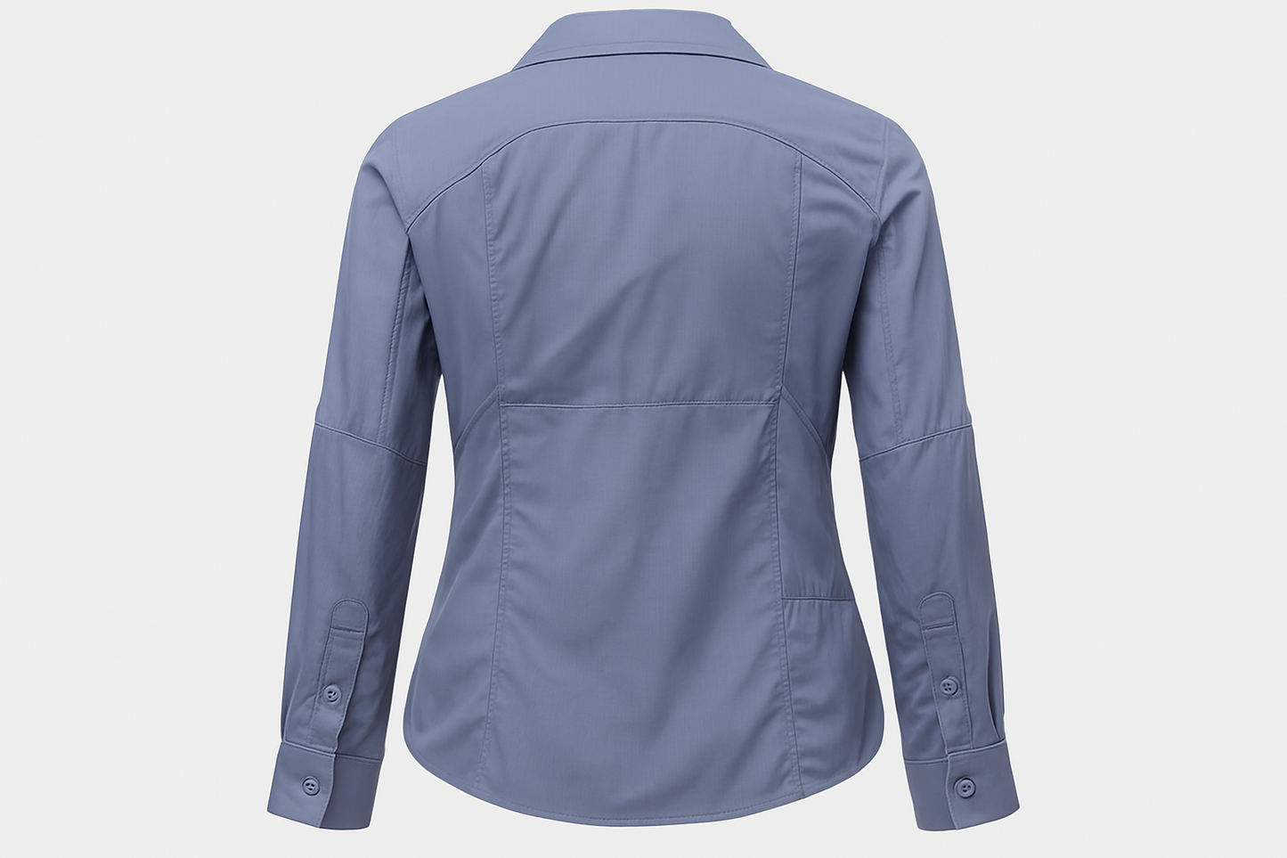 Vista trasera en maniquí invisible